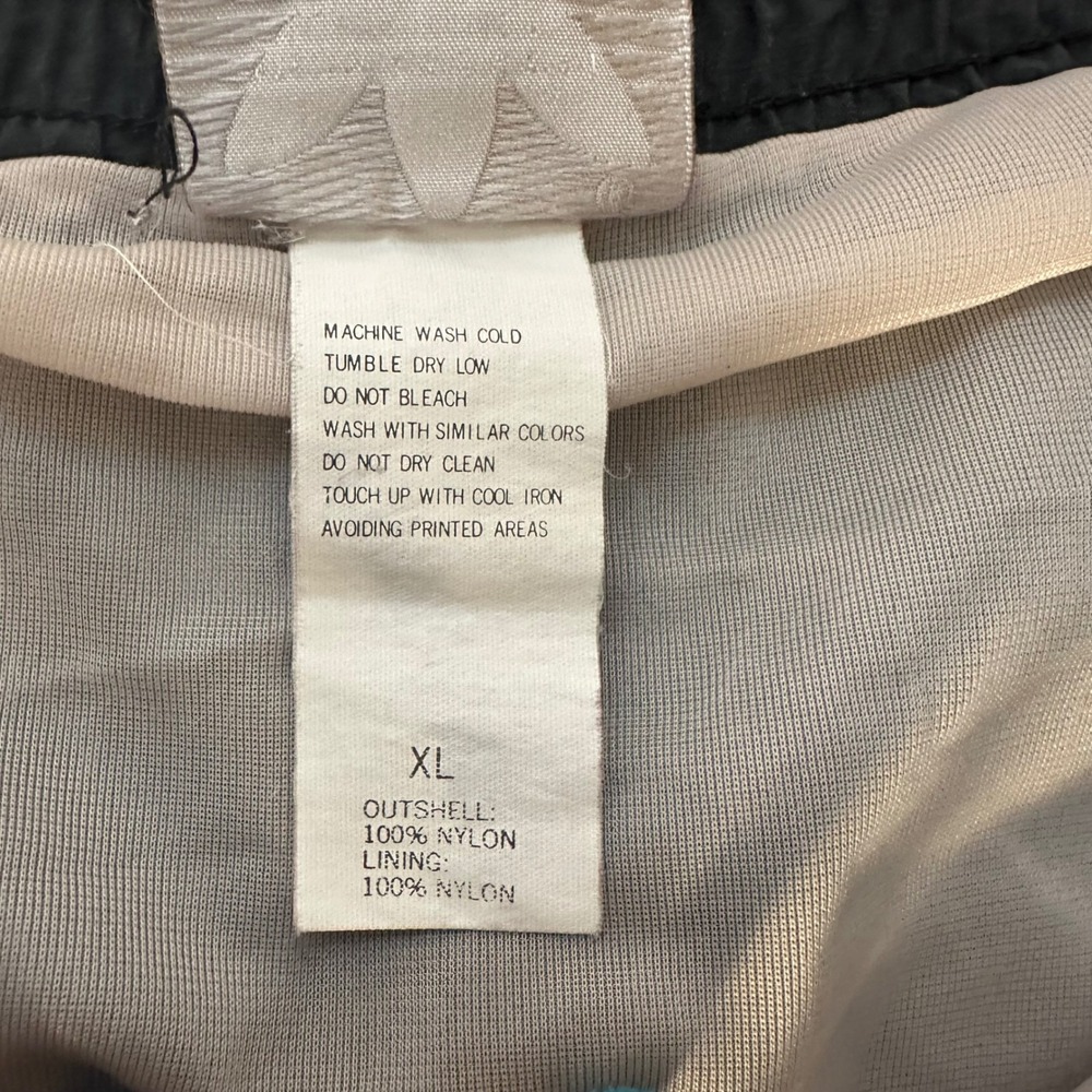 Vintage 1984 Adidas Trefoil Swim Trunks Men XL (40) Gray Nylon 5" Inseam - Picture 5 of 11